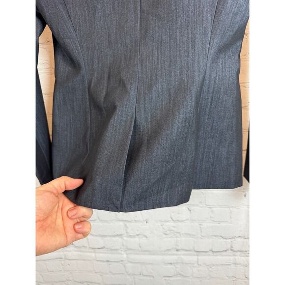 CALVIN KLEIN dark blue classic career jacket blazer size 2 NWOT - Picture 7 of 11